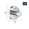 [40364001] Robe Hook - GROHE StarLight Chrome