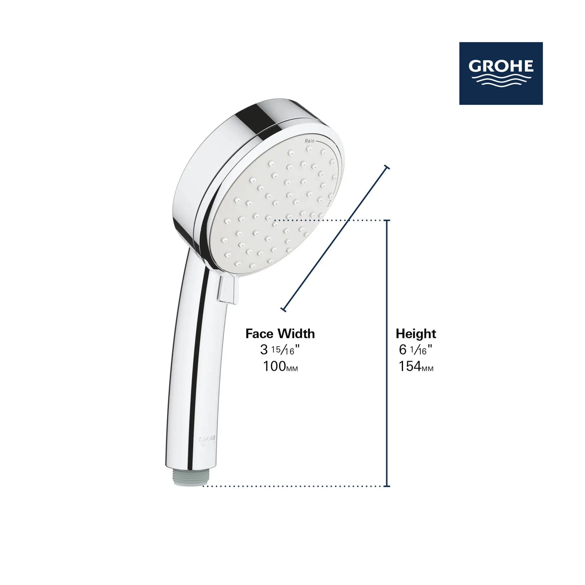 Douchette 100 - 2 jets, 5,7 L/min (1,5 gpm) // CHROME STARLIGHT GROHE // 69245_GROHE_Matte_Black_Launch_TEMPESTA_COSMOPOLITAN_Hand_Shower_27571_E_Info_2_0_CDNwebp.webp