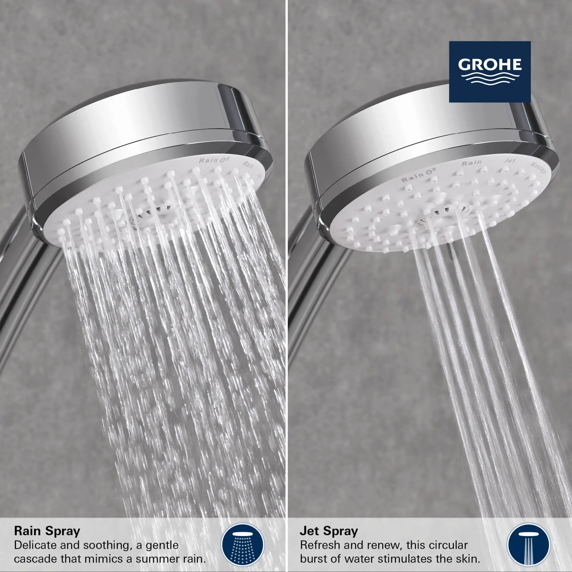 Douchette 100 - 2 jets, 5,7 L/min (1,5 gpm) // CHROME STARLIGHT GROHE // 69248_GROHE_Matte_Black_Launch_TEMPESTA_COSMOPOLITAN_Hand_Shower_27571_E_Info_3_0_CDNwebp.webp