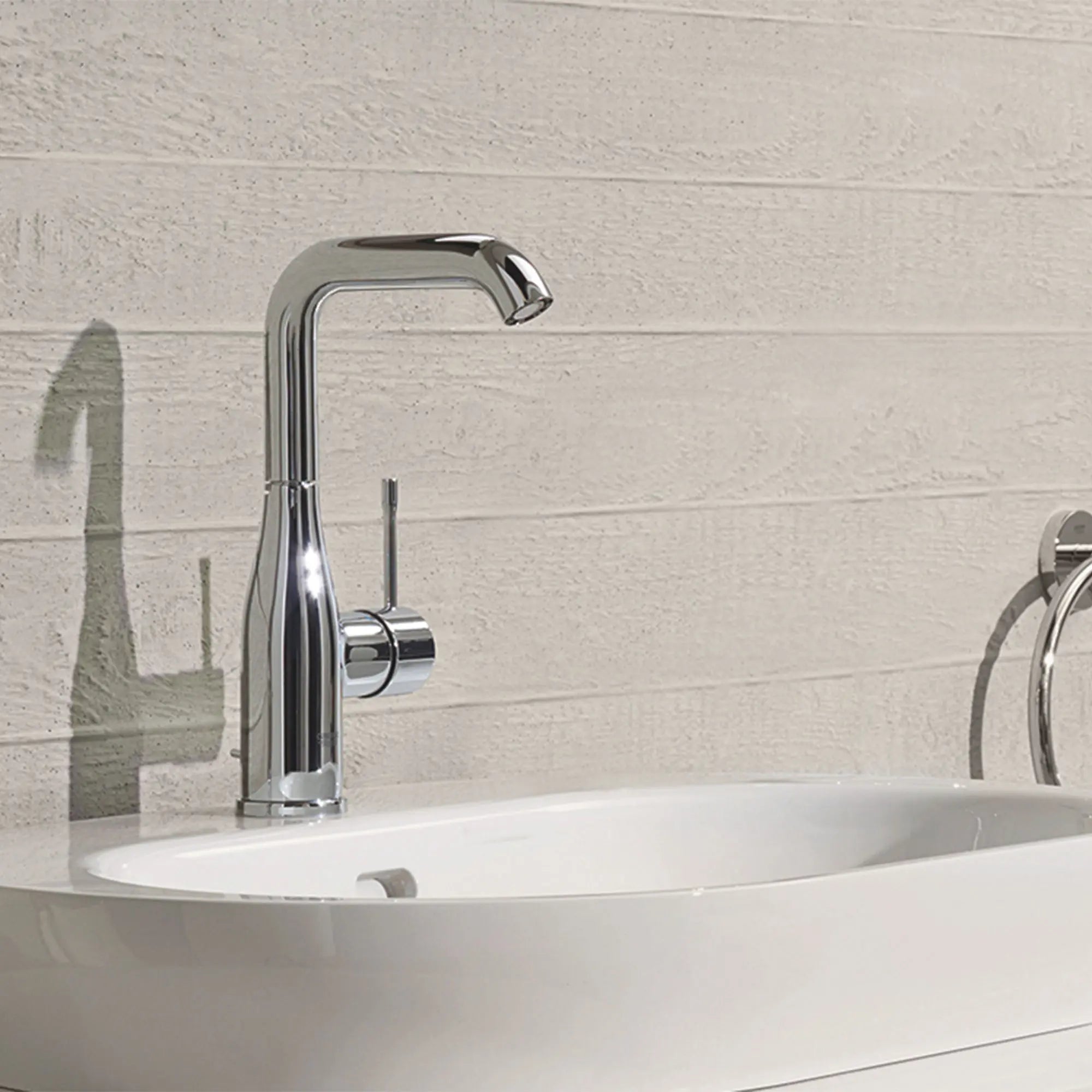 Robinet monotrou pour salle de bain, à poignée simple, taille G, 4,5 L/min (1,2 gpm) // CHROME STARLIGHT GROHE // 70122_B-2348600A_1_CDNwebp.webp
