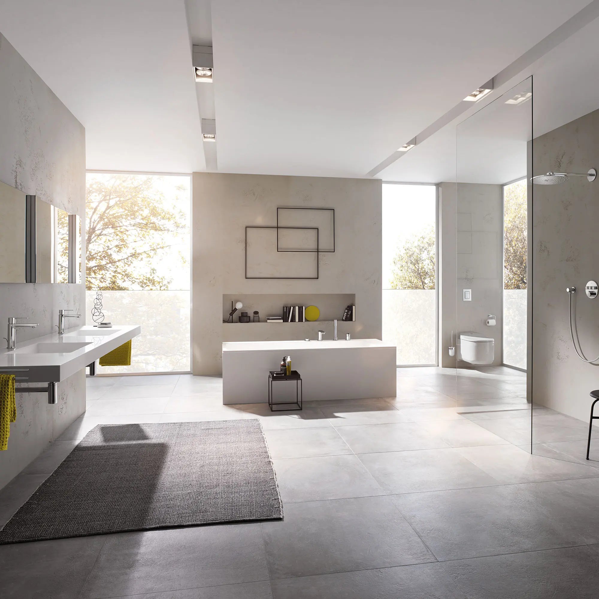 Lineare Robinet monotrou pour salle de bain, à poignée simple, taille P, 4,5 L/min (1,2 gpm) // CHROME STARLIGHT GROHE // 70200_B-2379400A_19577001_28373000_29138000_CDNwebp.webp