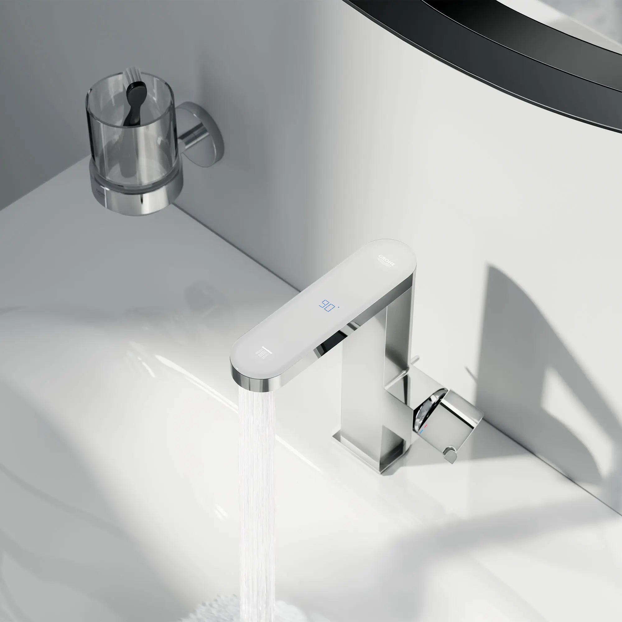 Single-Handle Bathroom Faucet 1/2" with LED display, M-size // CHROME STARLIGHT GROHE // 70368_B-23960003_1_CDNwebp.webp
