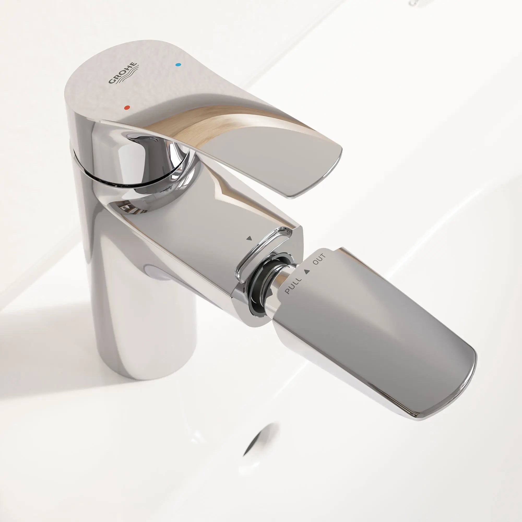 ROBINET DE SALLE DE BAINS AMOVIBLE MONOTROU À POIGNÉE UNIQUE DE TAILLE MOYENNE, 4,5 L/MIN (1,2 GPM) // CHROME STARLIGHT GROHE // 70388_B-23991003_1_CDNwebp.webp