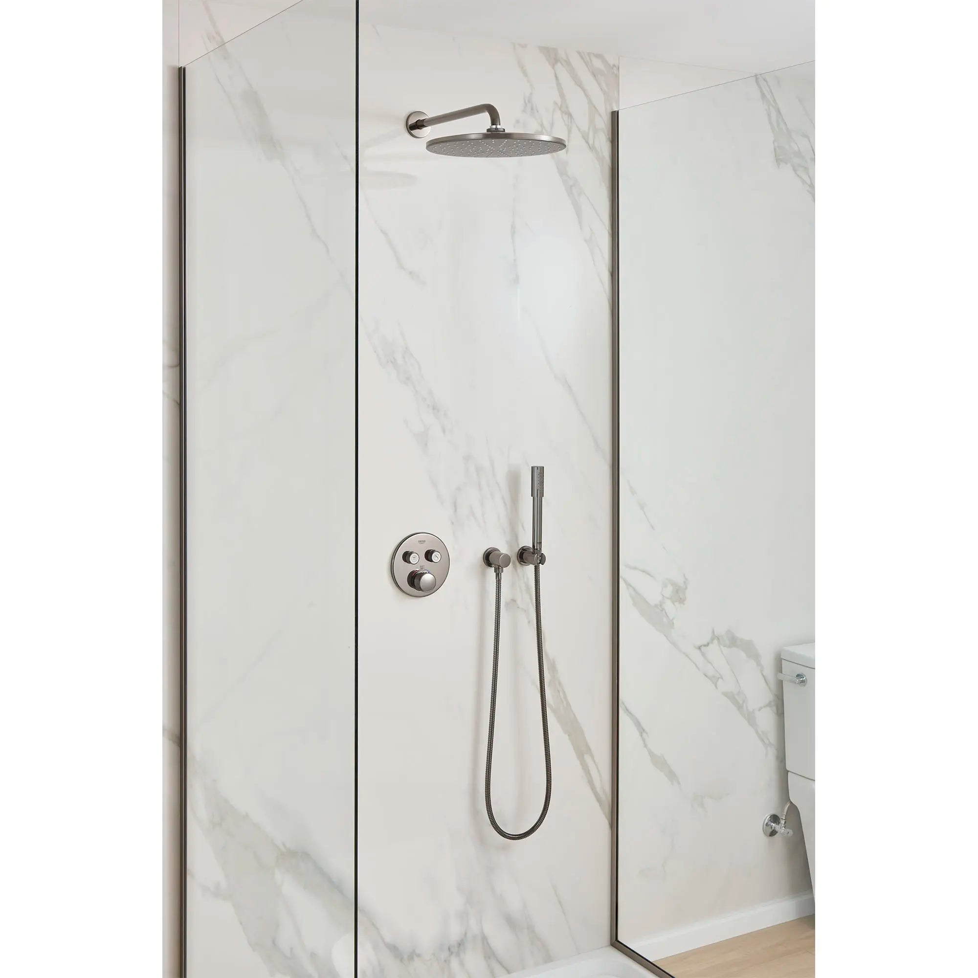 Garniture de valve thermostatique à fonction double avec module de contrôle // CHROME STARLIGHT GROHE // 70886_B-26644000_24151003_26545000_CDNwebp.webp