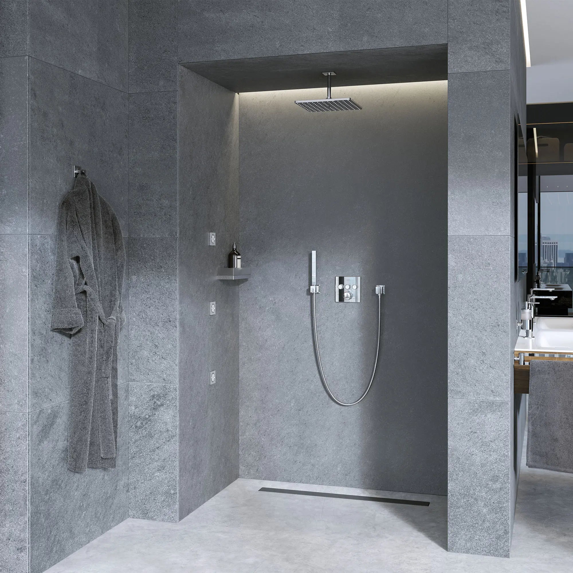 Douchette latérale - 2 jets, 0,9 gpm // CHROME STARLIGHT GROHE // 71025_B-26745000_5_CDNwebp.webp