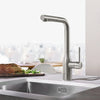 [30271DC0] Essence Single-Handle Pull-Out Kitchen Faucet Dual Spray 1.75 GPM (6.6 L/min) - GROHE StarLight Chrome
