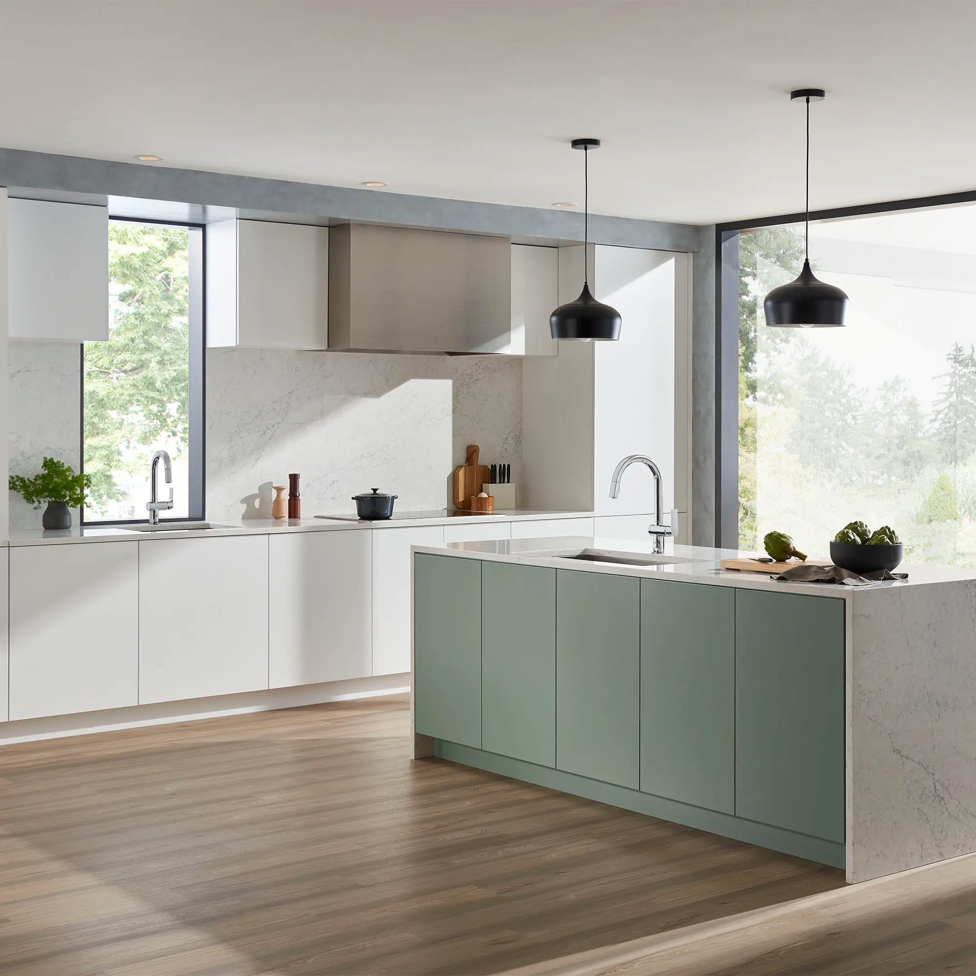 Robinet de bar rétractable à double jet 6,6 L/min (1,75 gpm) // CHROME STARLIGHT GROHE // 71795_B-30377000_30378DC0_CDNwebp.webp