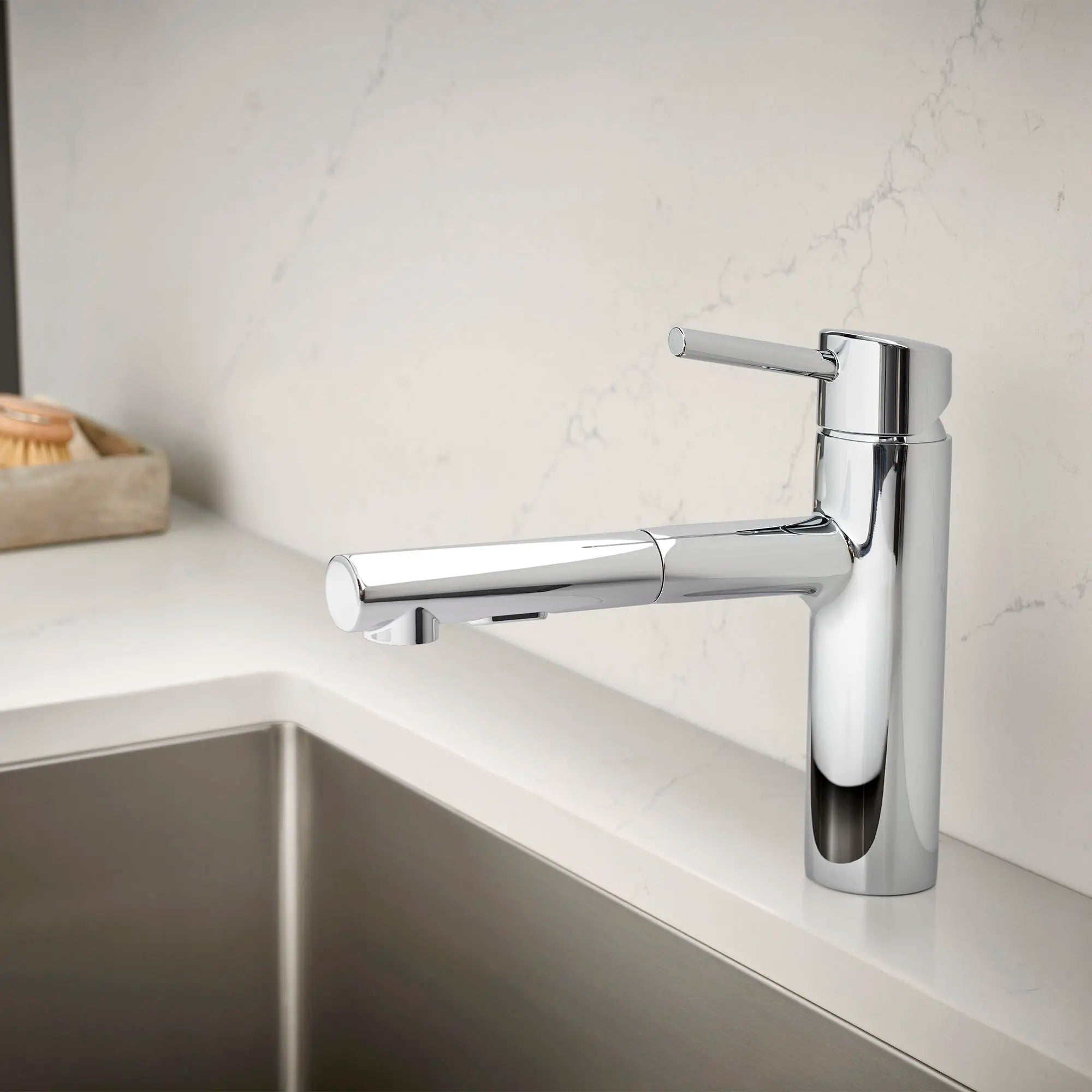 Robinet de cuisine rétractable à poignée simple et double jet 5,7 L/min (1,5 gpm) // CHROME STARLIGHT GROHE // 71941_B-31453001_5_CDNwebp.webp