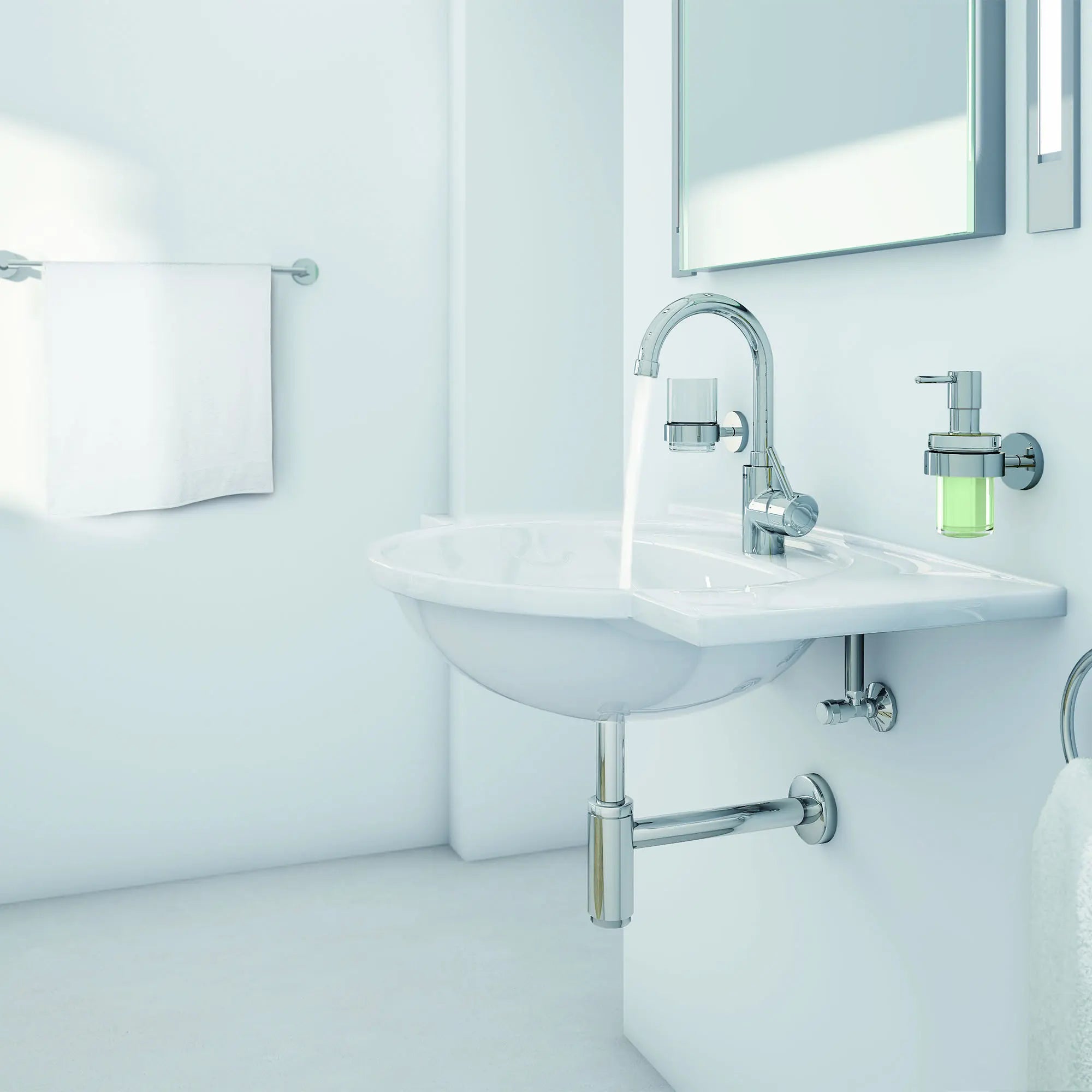 Grand robinet monotrou à poignée simple pour salle de bain 4,5 l/min (1,2 gpm) // CHROME STARLIGHT GROHE // 72094_B-32138002_CDNwebp.webp