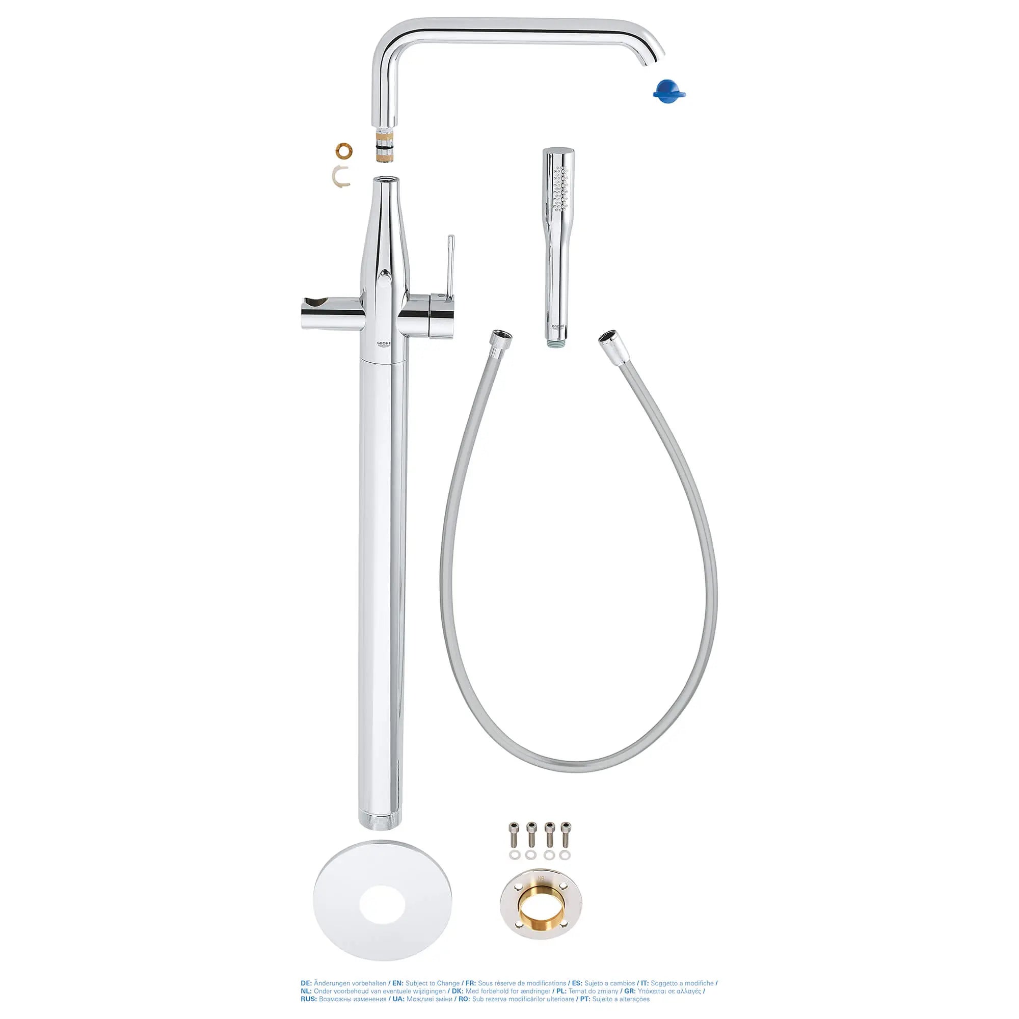 Essence Robinet de baignoire à montage au sol // GROHE STARLIGHT CHROME // 840_23491001-floor-standing-tub-filler-enviro-6_0_CDNwebp.webp