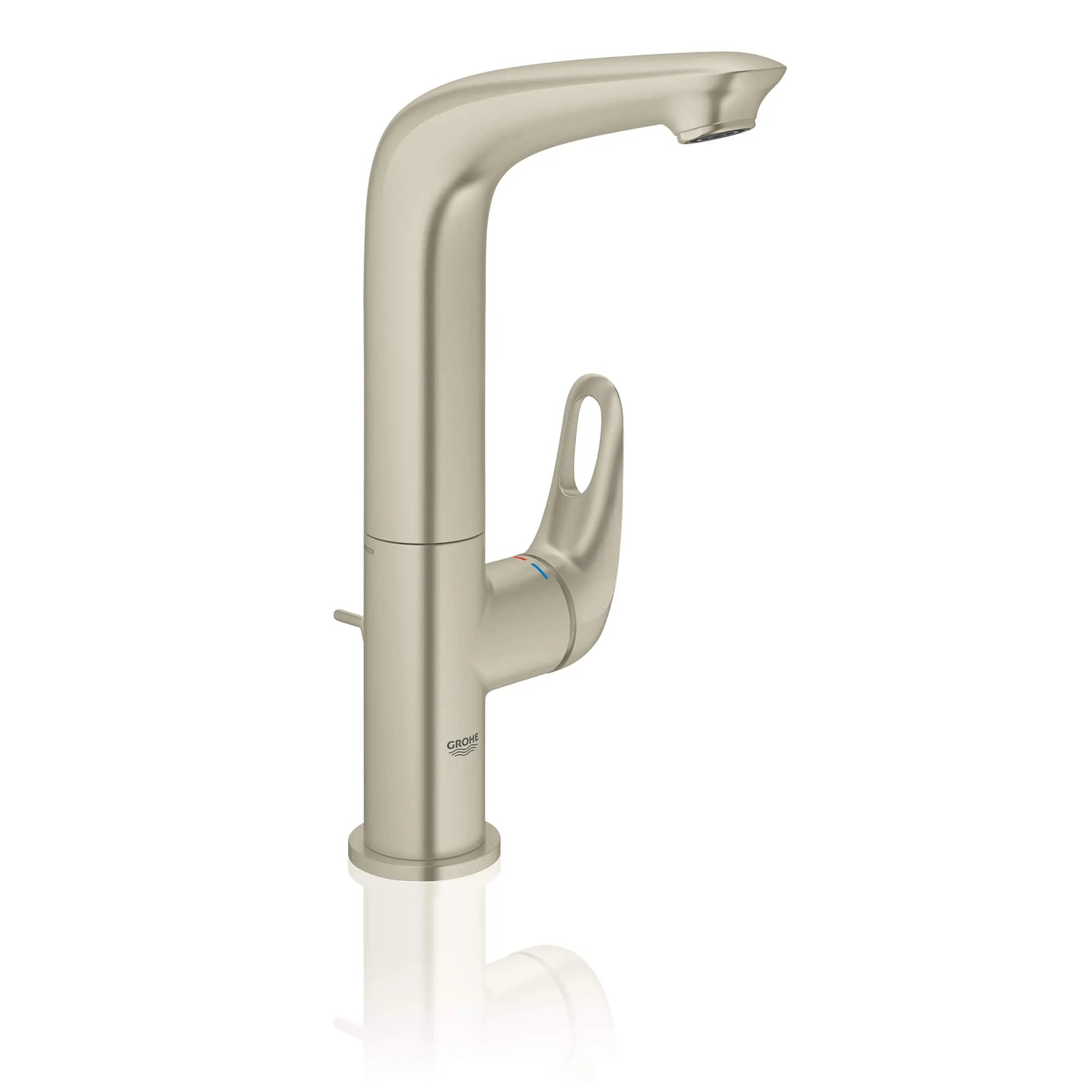 Eurostyle Robinet monotrou, taille L // NICKEL BROSSÉ INFINITYFINISH // 847_23579en3-single-handle-bathroom-faucet-l-size-enviro-1_0_CDNwebp.webp