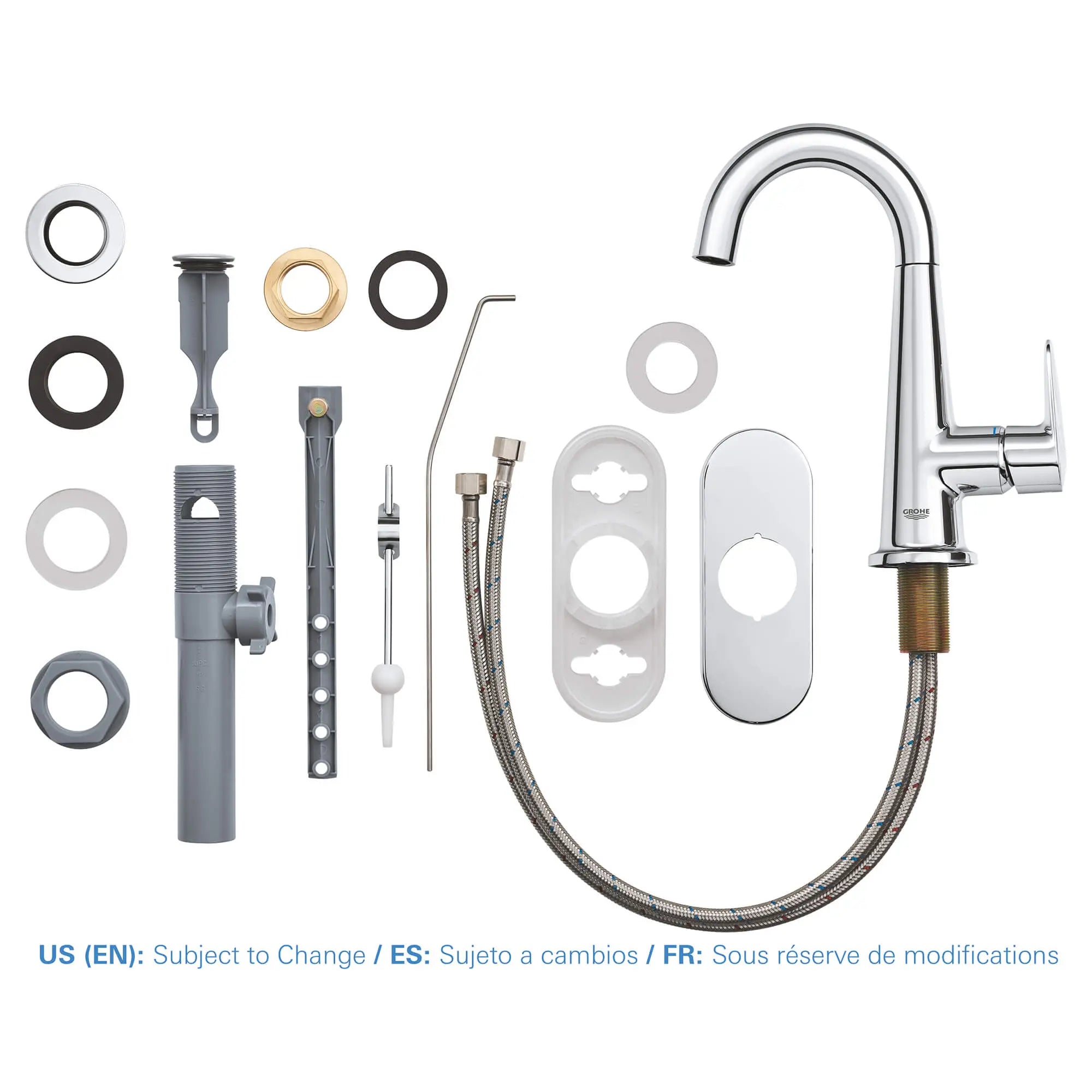 Robinet combiné de 4 po Veletto // CHROME STARLIGHT GROHE // 876_23837000-single-handle-4-inch-centerset-bathroom-faucet-enviro-10_0_CDNwebp.webp