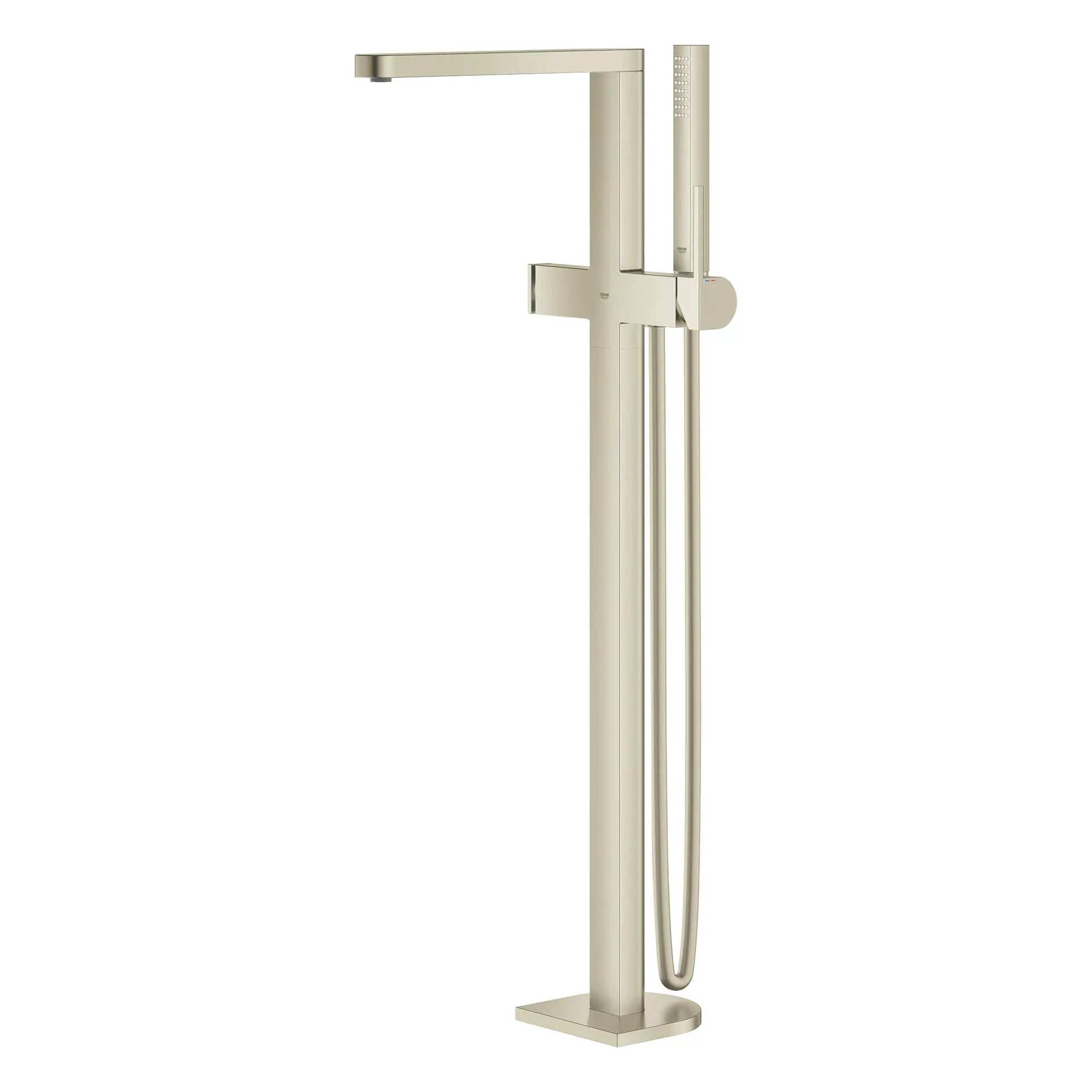 Robinet de baignoire autoportant à poignée simple avec douchette à 6,6 L/min (1,75 gpm) // NICKEL BROSSÉ INFINITYFINISH // 914_23846en3-floor-standing-tub-filler-enviro-1_0_CDNwebp.webp