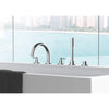 [25049003] 5-Hole 2-Handle Deck Mount Roman Tub Faucet with 1.75 GPM Hand Shower - GROHE StarLight Chrome