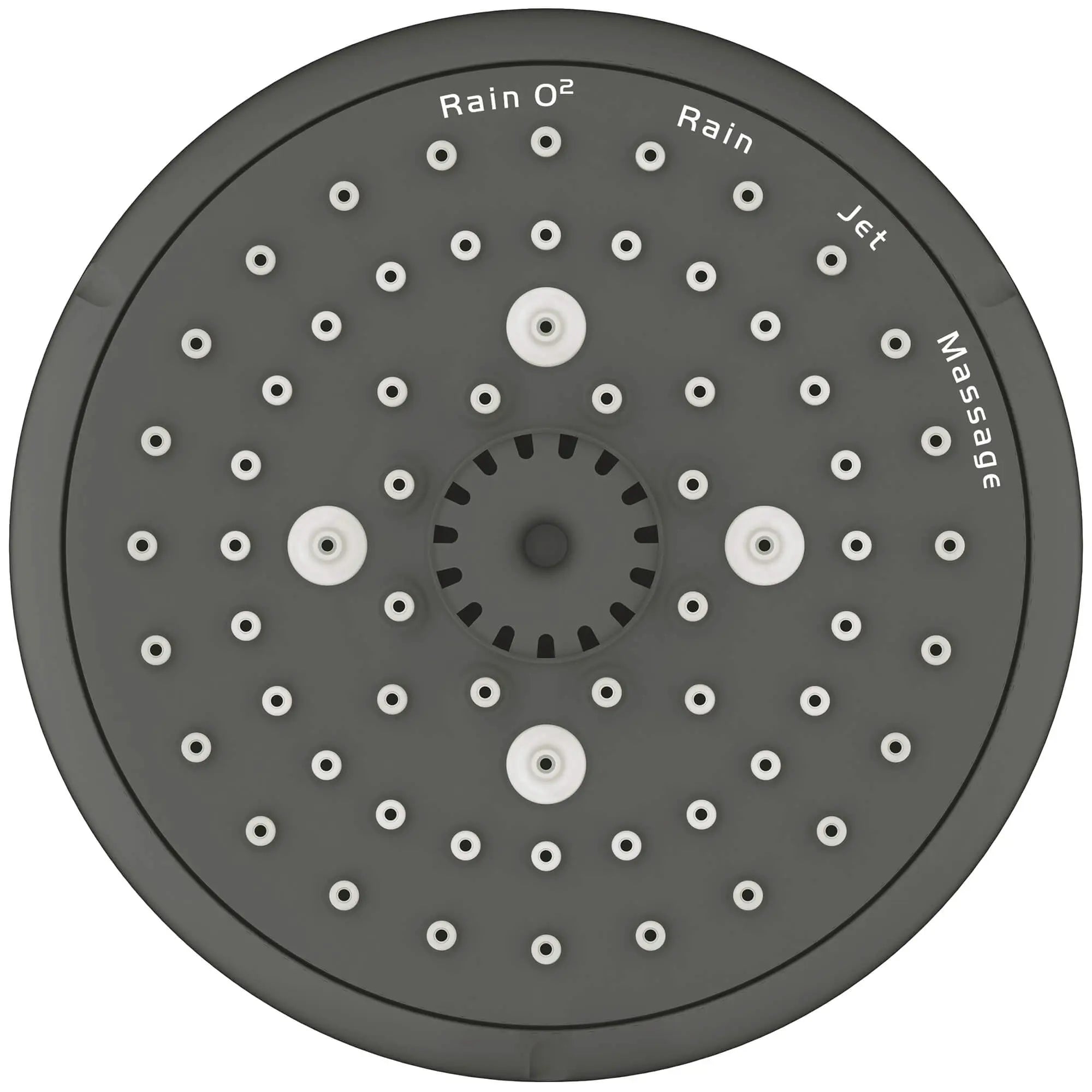 Pomme de douche Tempesta 100, 4 po - 4 jets, 6,6 L/min (1,75 gpm) // NICKEL BROSSÉ INFINITYFINISH // 966_26044en1-shower-head-4-sprays-enviro-1_0_CDNwebp.webp